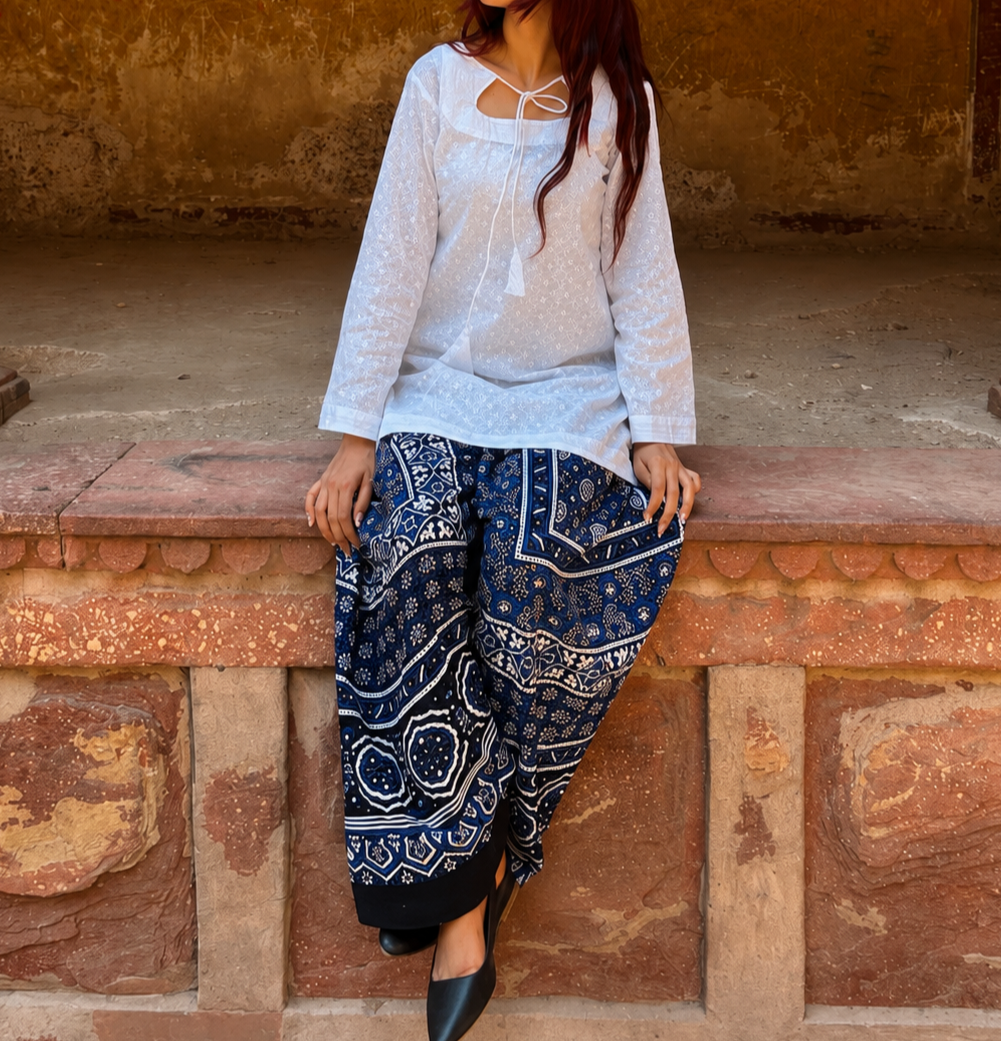 Khwab-e-Ajrak - Premium Collection - White